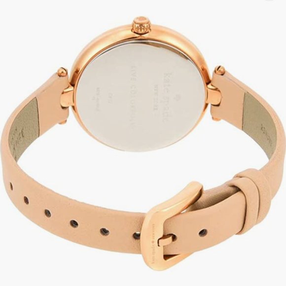 NWT Kate Spade NY Women\'s Holland Quartz Stainless Steel Leather Band Watch